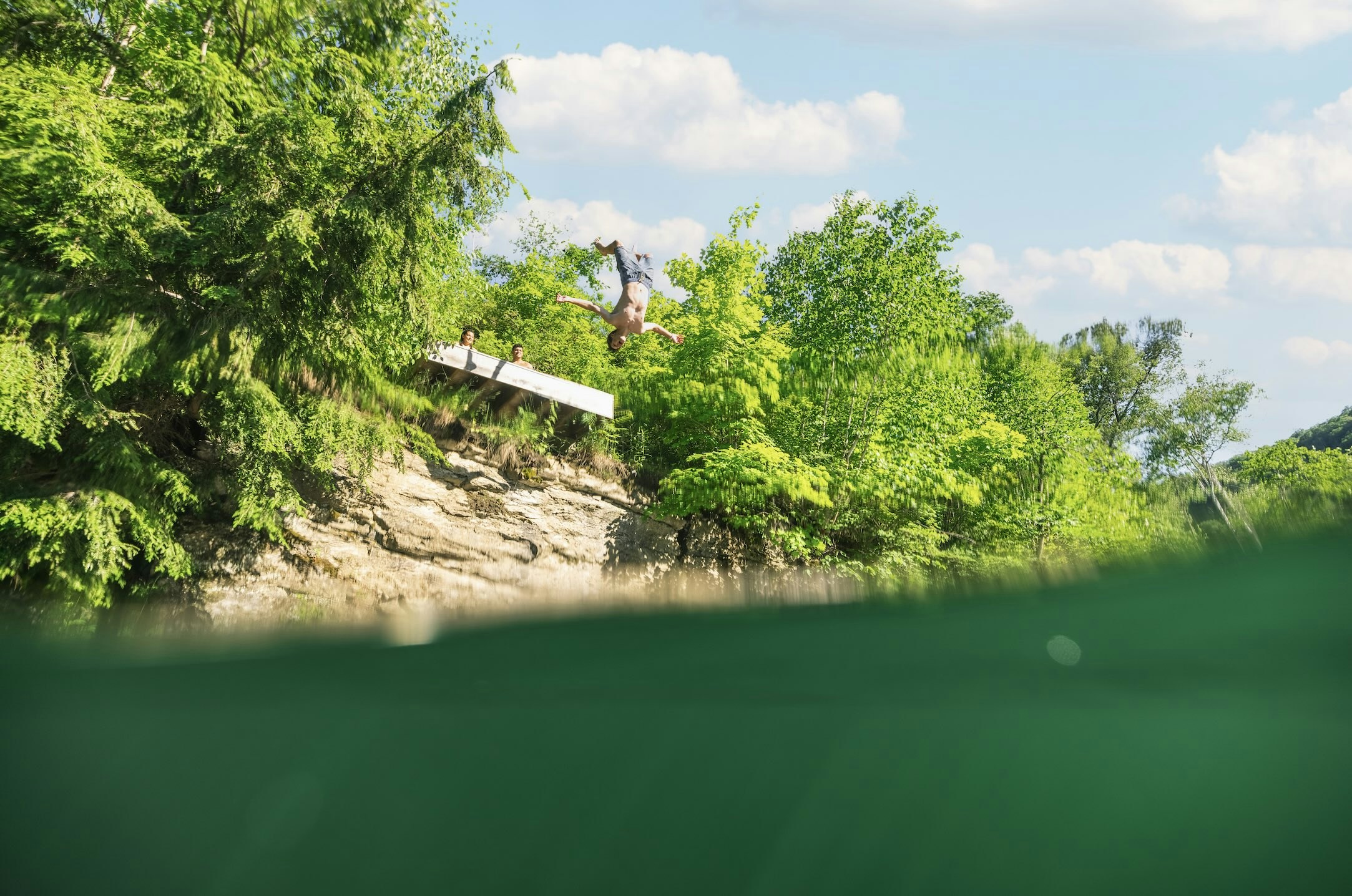 Take a leap into the lake