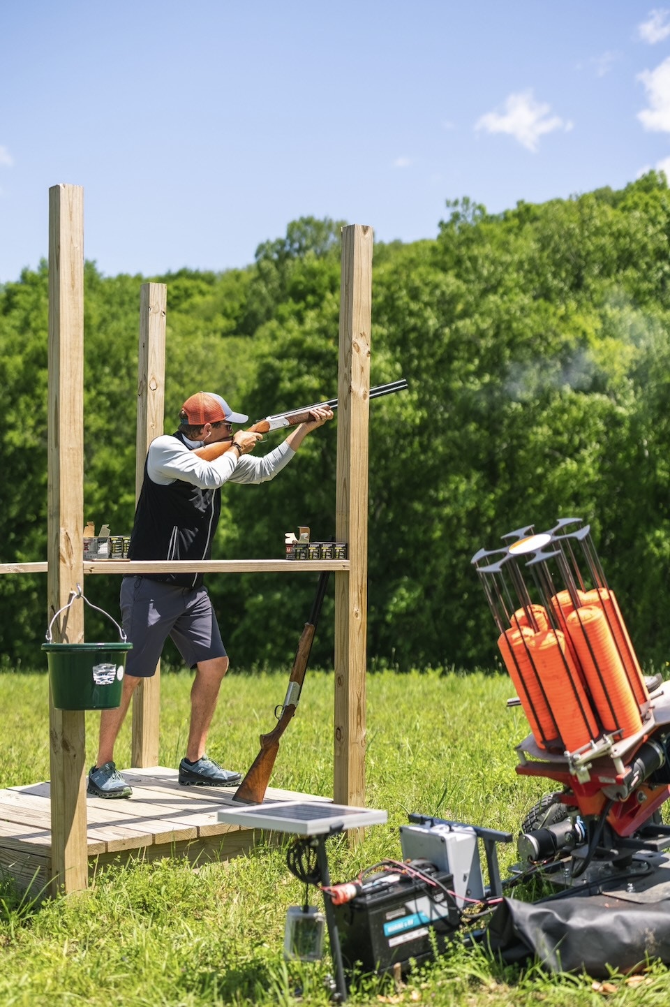 Pull! Try your hand at skeet shooting, archery, and paintball