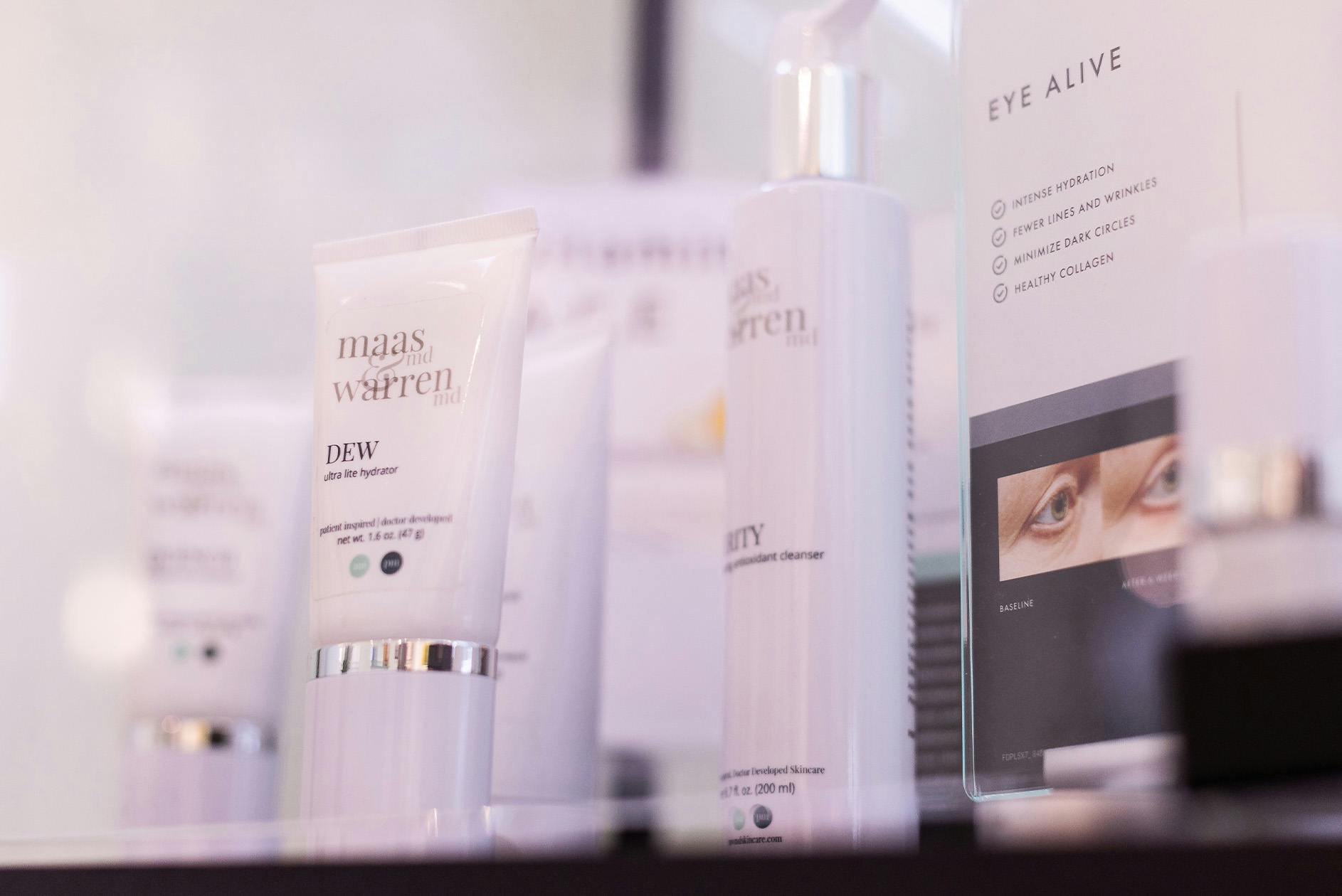 close up on Maas skin care