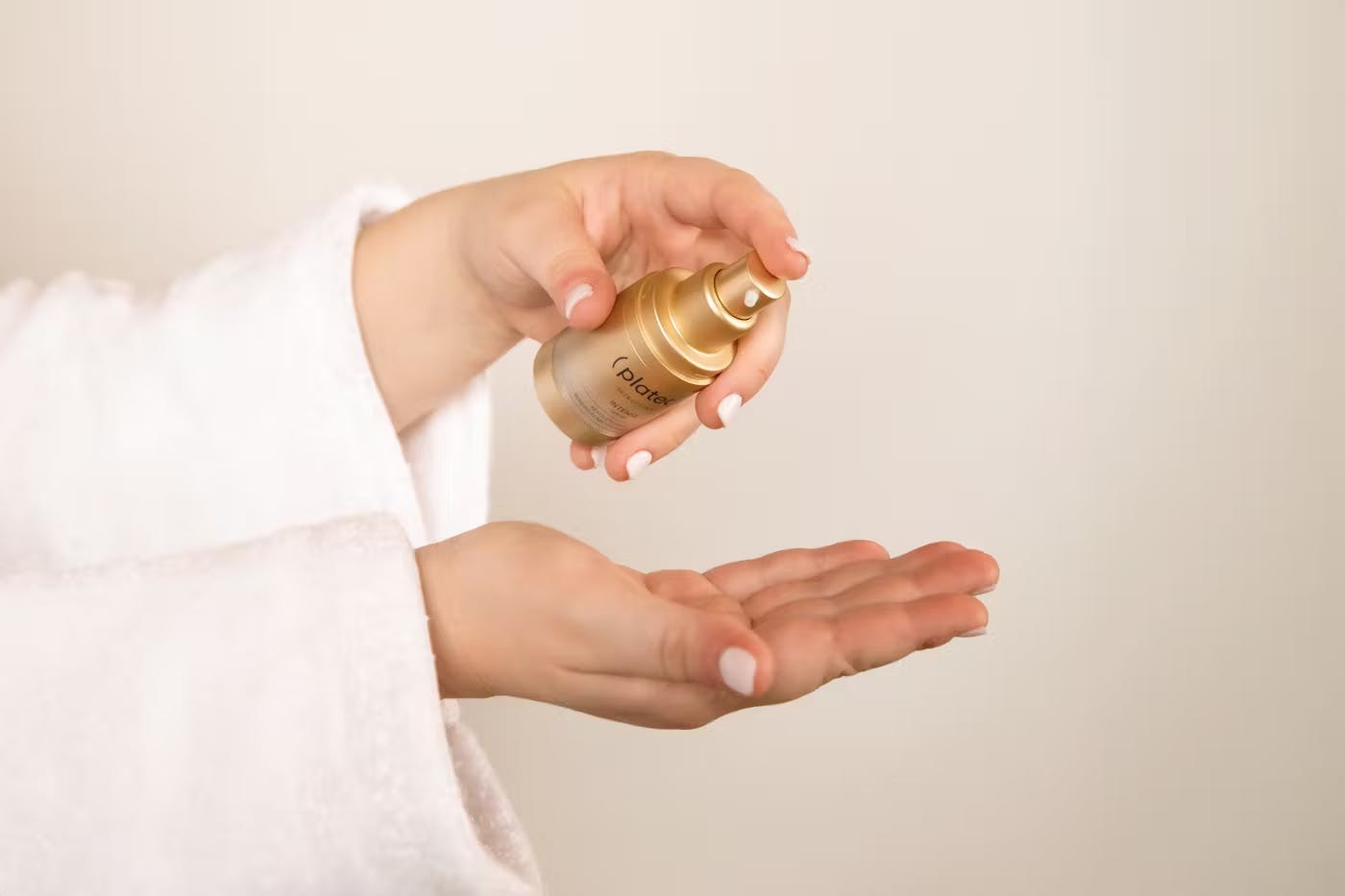 someone using a skincare product