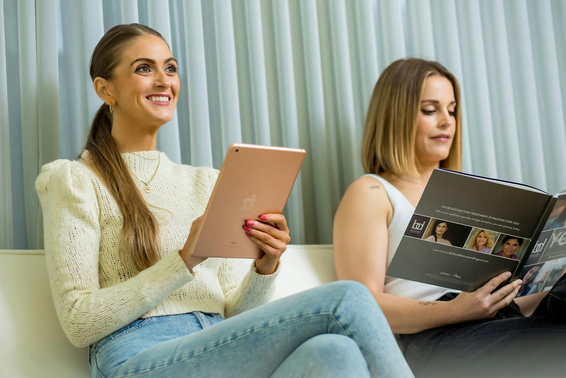 patients sitting in waiting room