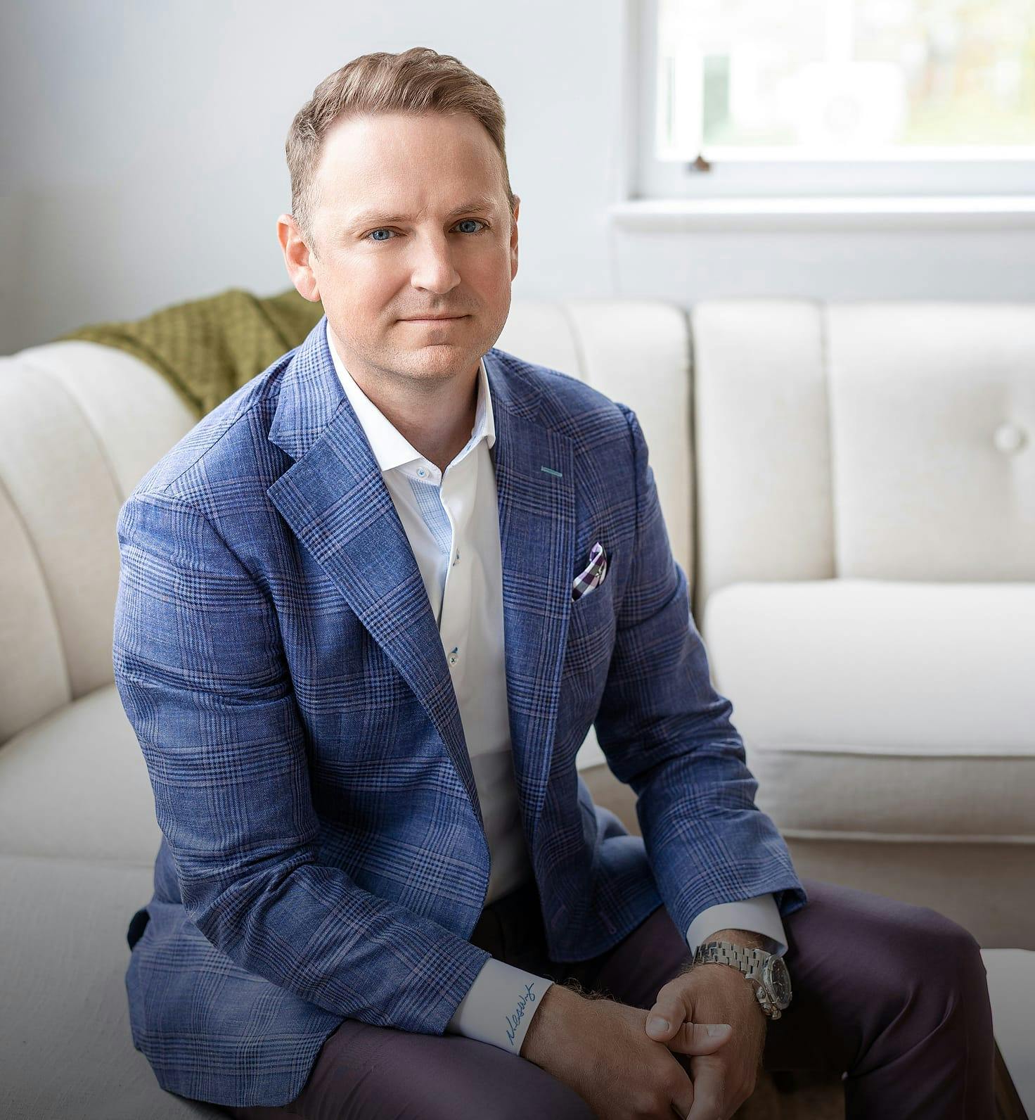 Dr. Wingate in a suit