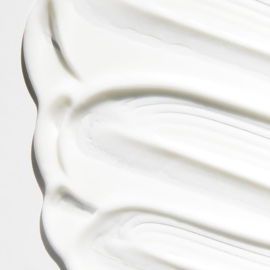 White cream texture close-up