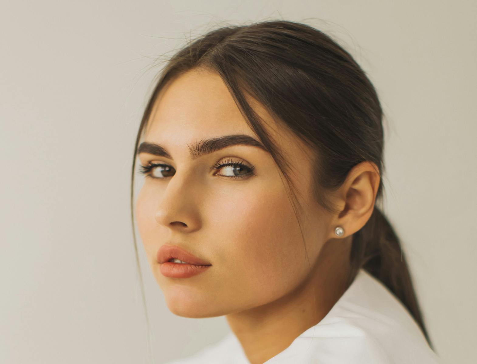 Close up of woman