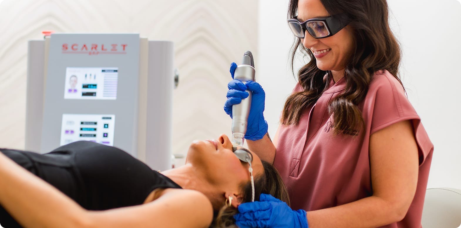 Woman receiving a treatment
