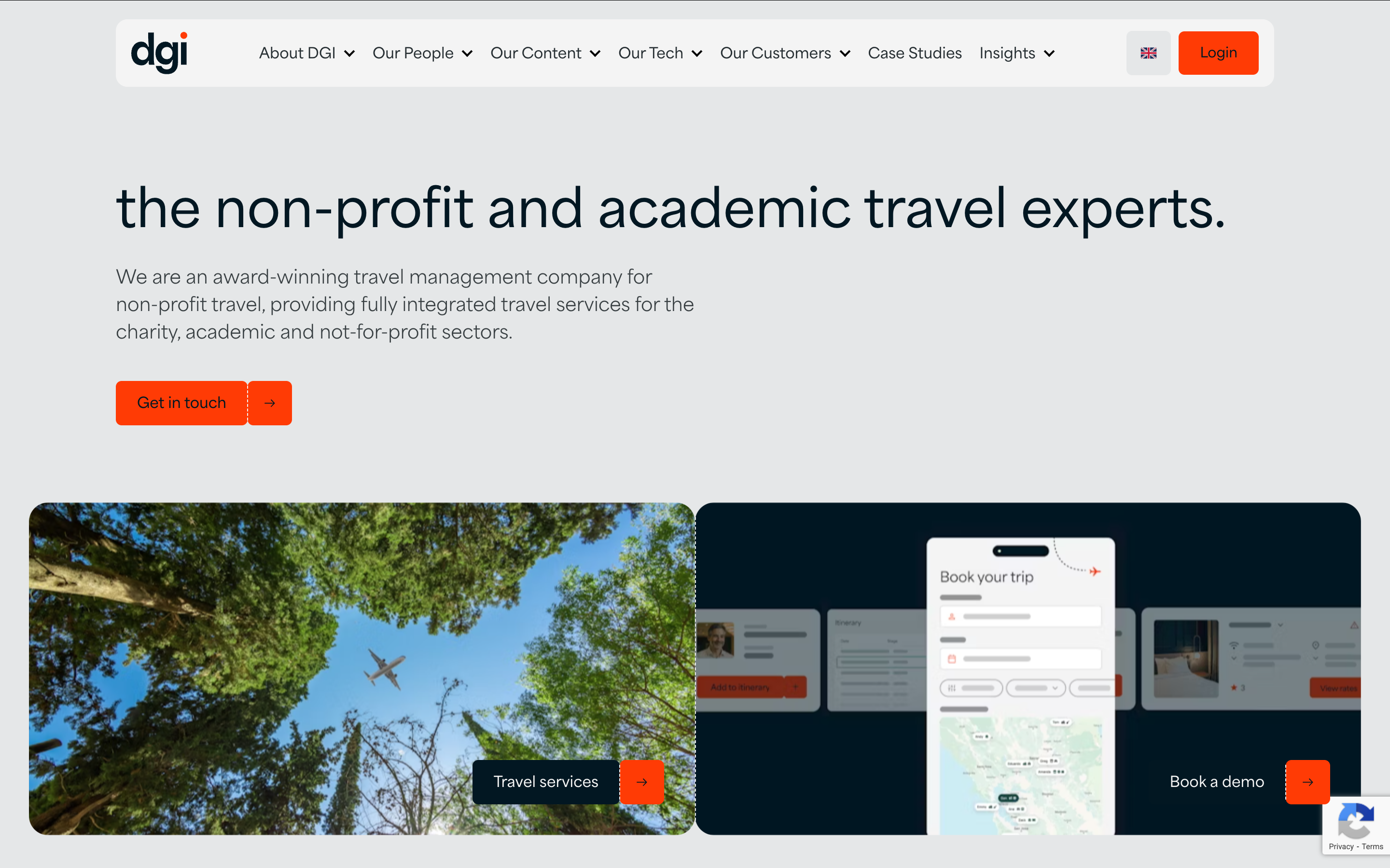 Diversity Travel Landing Page