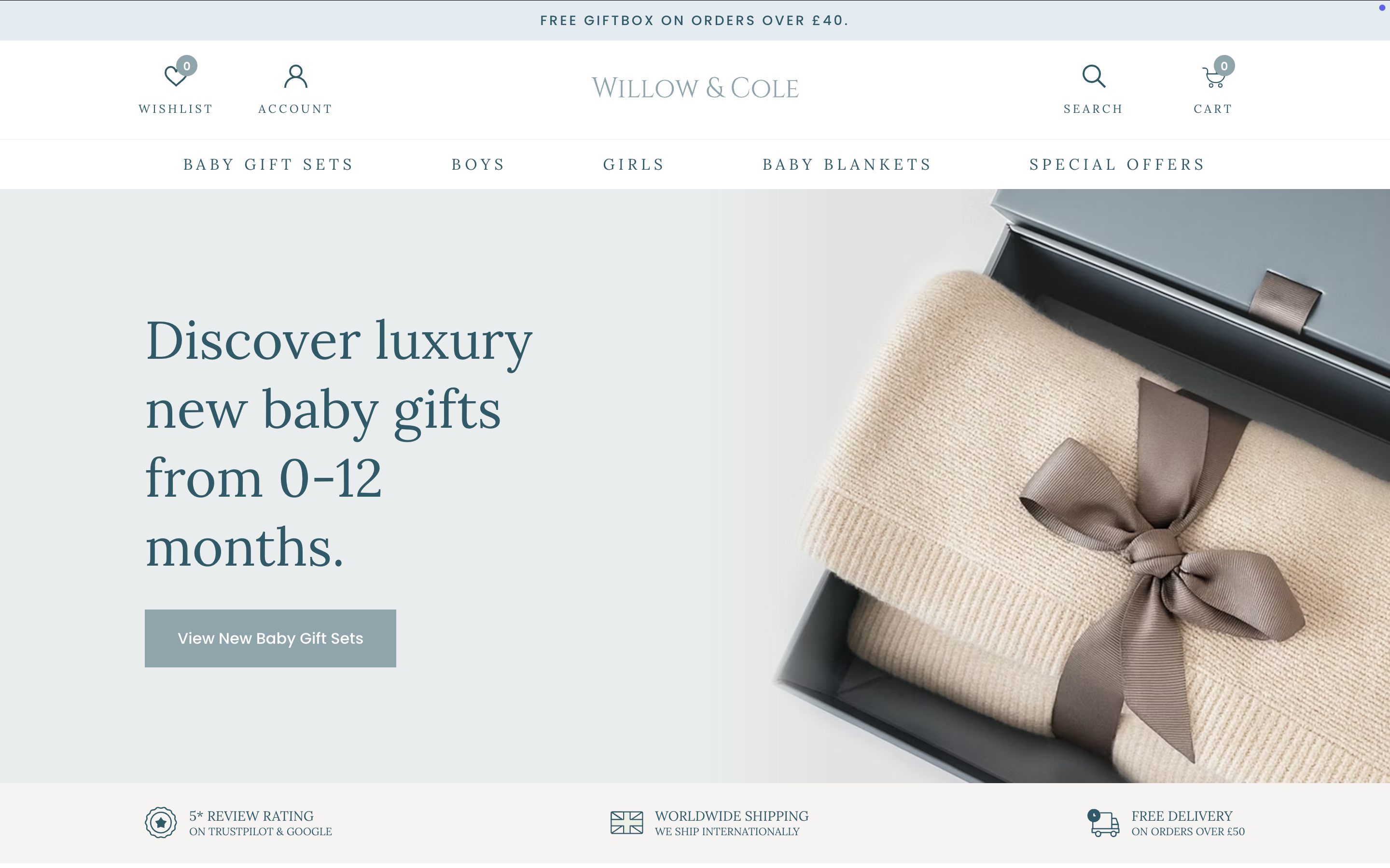 Willow & Cole Landing Page