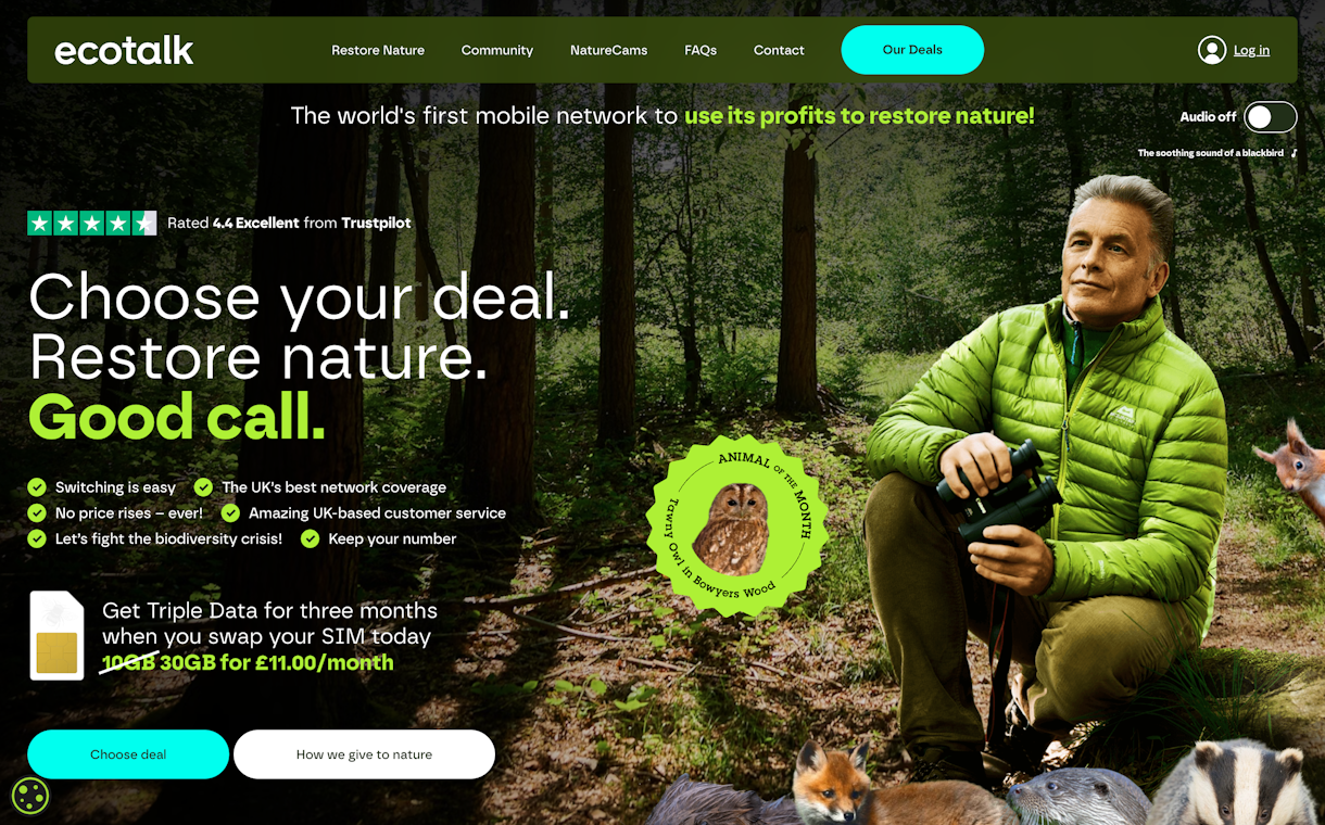 Ecotalk Landing Page
