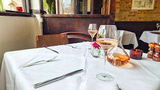 table, fork, tabletop, chair, dining table, knife