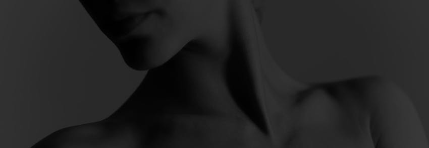 close up of a woman's neck