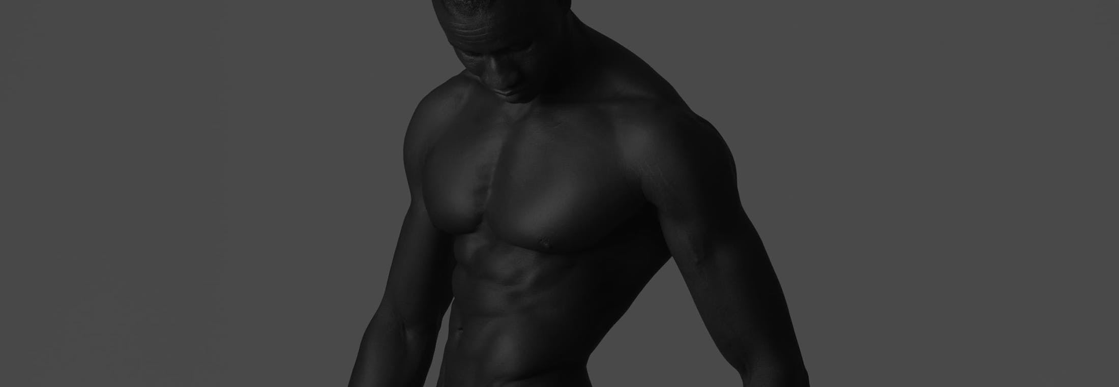 shirtless man
