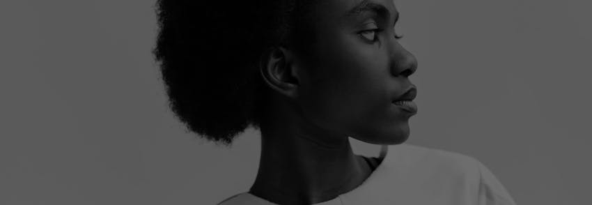 woman looking to the right