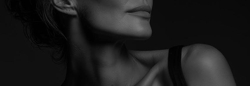 woman looking to the right