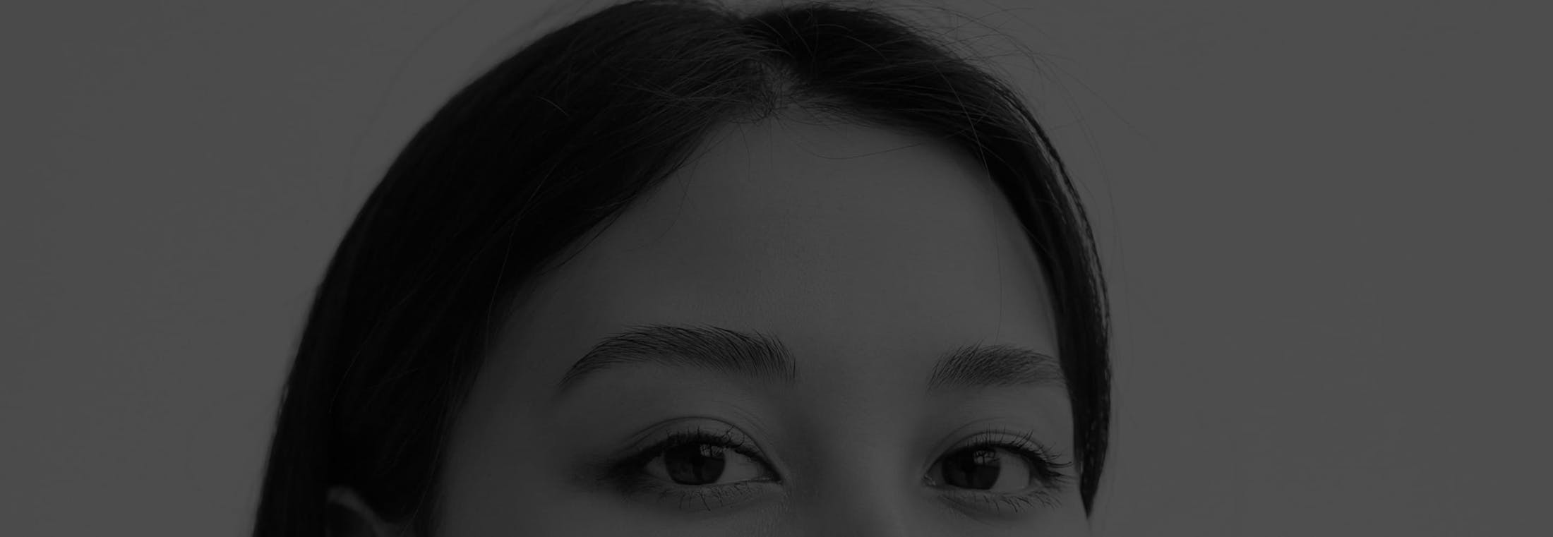 woman's forehead