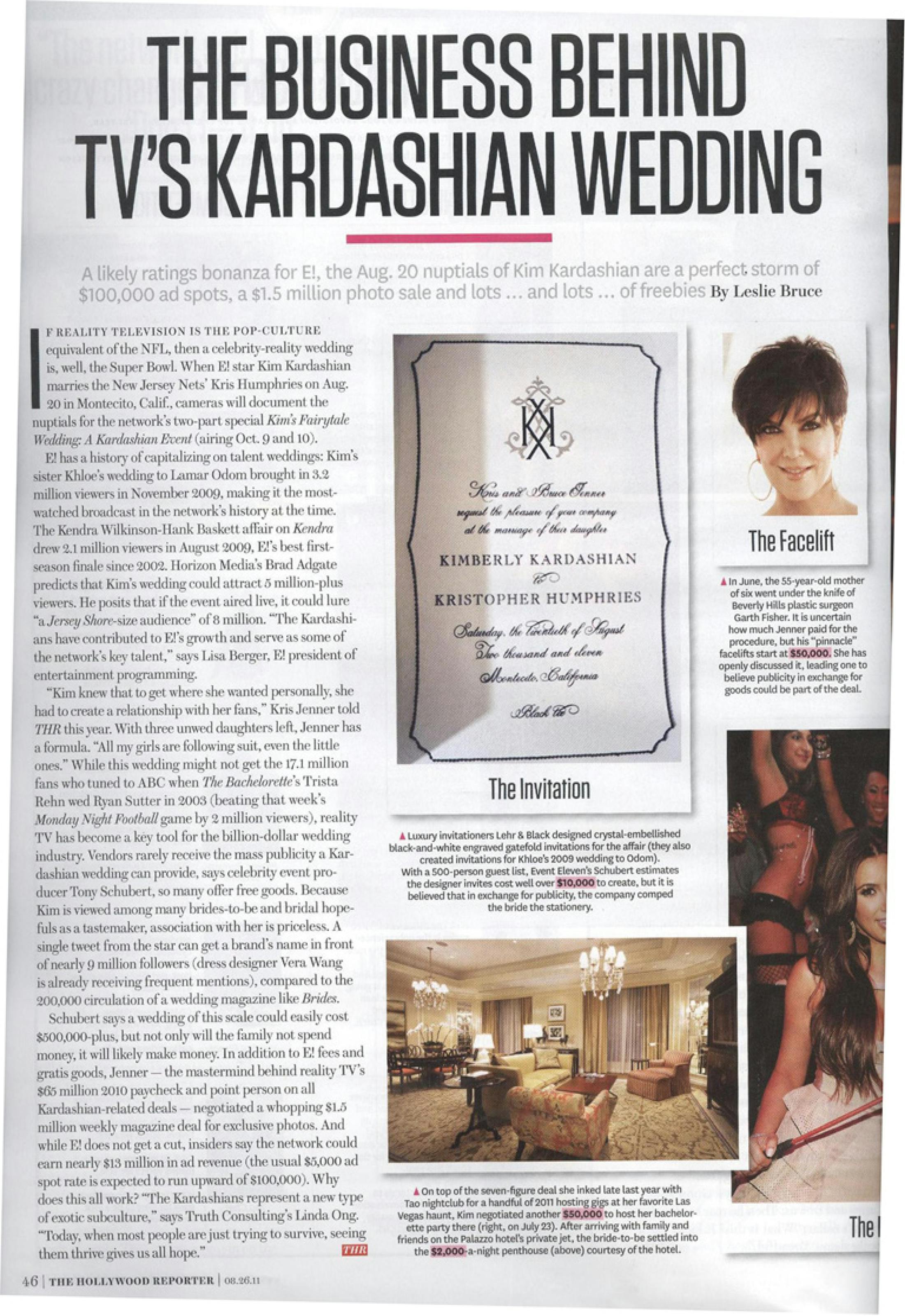 The Business Behind TV's Kardashian Wedding