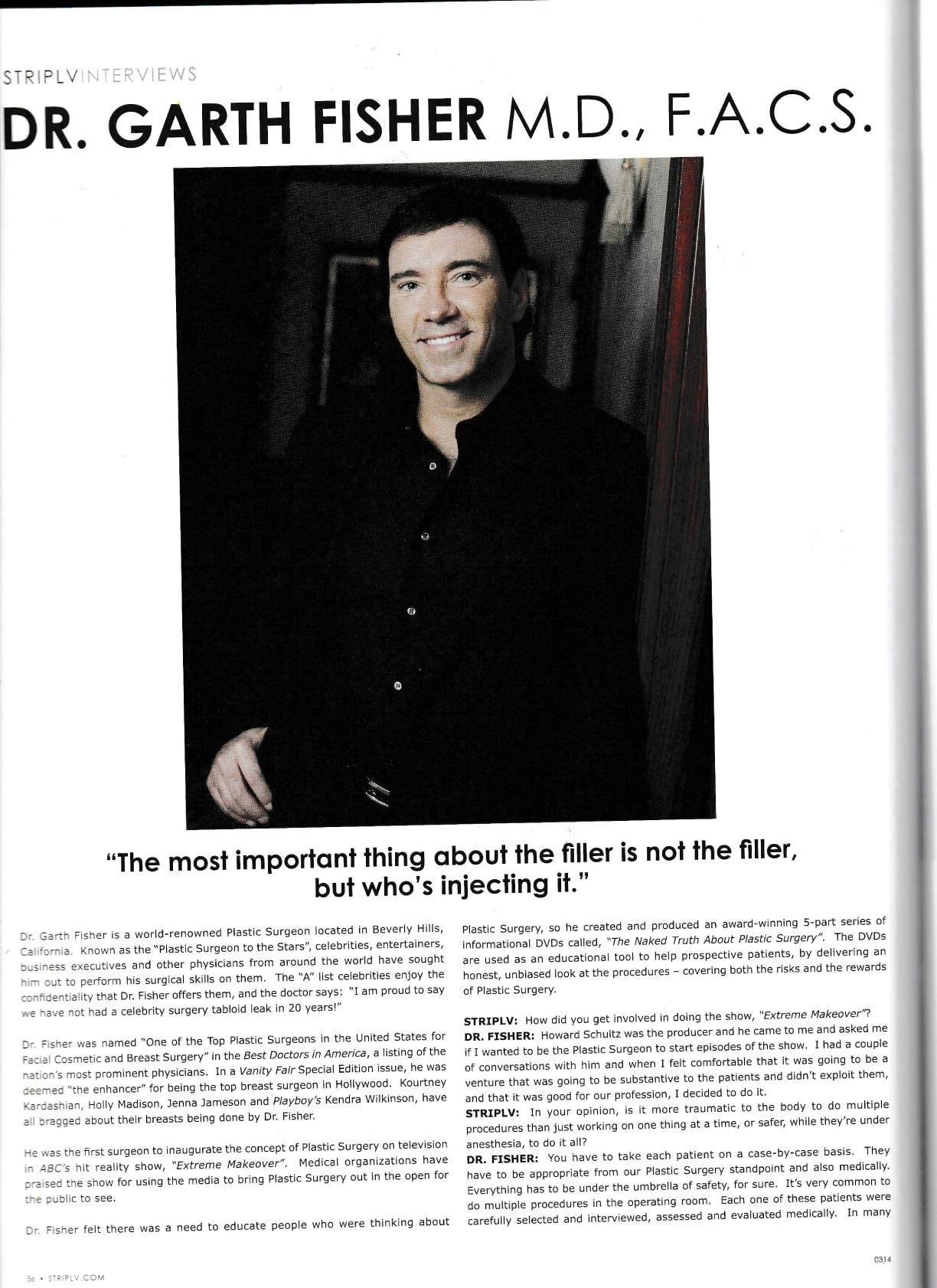 StripLV interviews: Dr. Garth Fisher