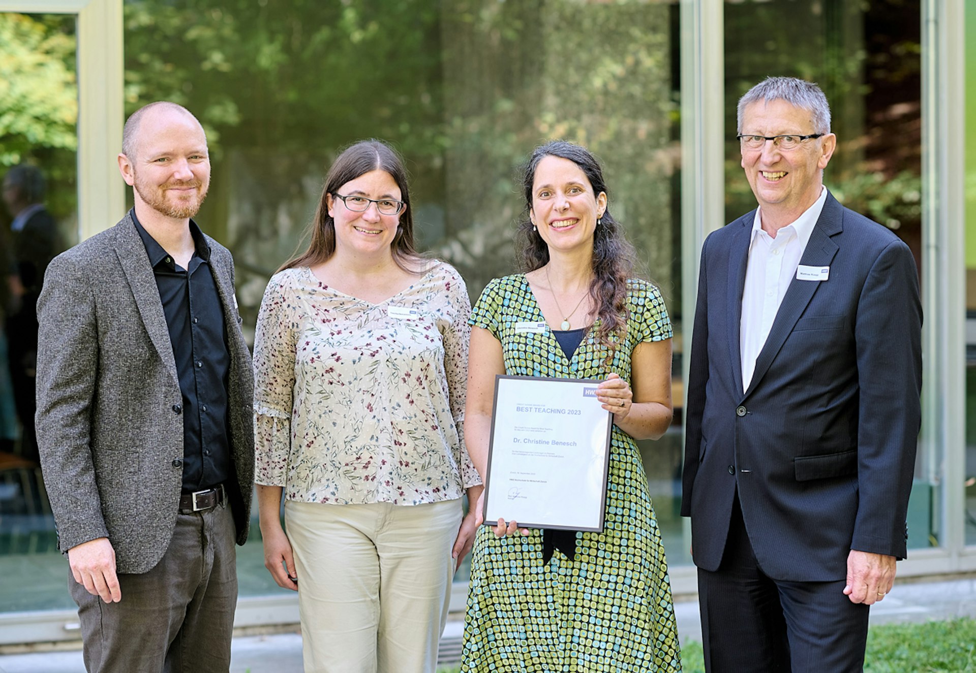 Hwz Best Teacher 2023 Christine Benesch Gruppenbild