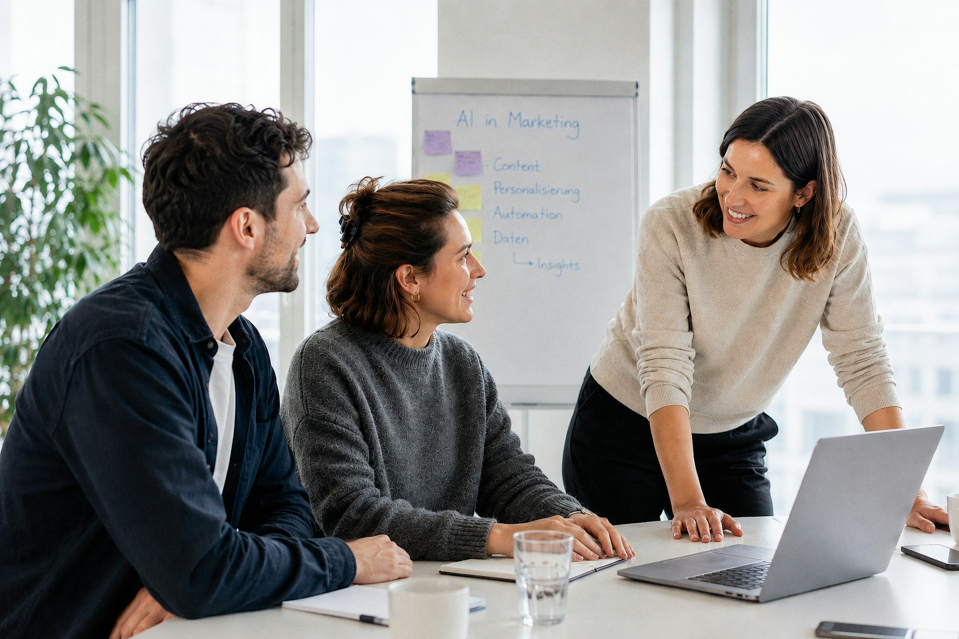 Titelbild Seminar AI First Marketing HWZ – KI Generiert