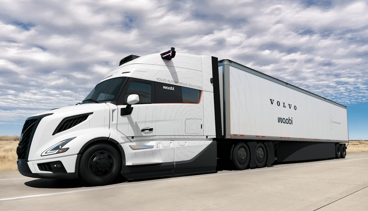 Photograph accompanying Warp's LTL schedules become the test for a supervised Volvo-Waabi truck in Texas