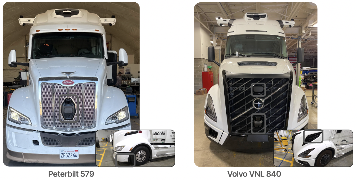 Waabi Driver zero-shot transfer from Peterbilt 579 to Volvo VNL Autonomous
