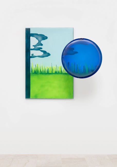 Laura Grisi - Sphere with Grass Field Laura Grisi - Sphere with Grass Field