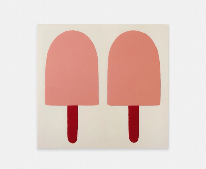 Adelaide Cioni - Go easy on me, two pink ones with red sticks