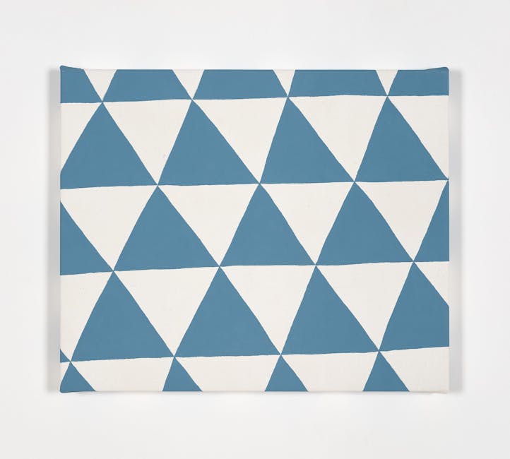 Adelaide Cioni - Drawings for myself. Blue triangles