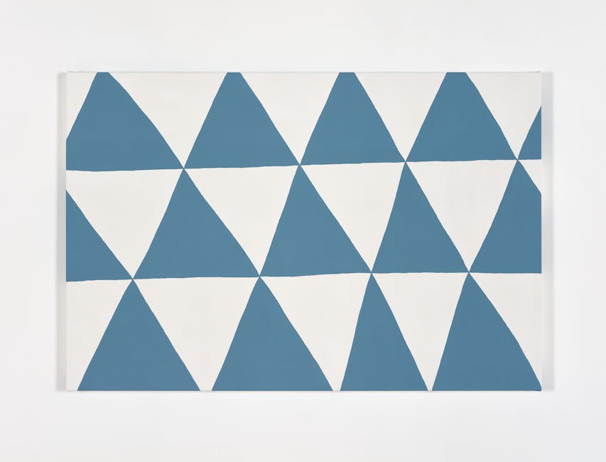 Adelaide Cioni - Drawings for myself. Blue triangles