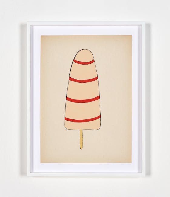 Adelaide Cioni - Go easy on me, one pale pink with red stripes Adelaide Cioni - Go easy on me, one pale pink with red stripes