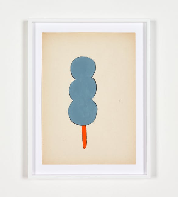 Adelaide Cioni - Go easy on me, one blue with orange stick Adelaide Cioni - Go easy on me, one blue with orange stick
