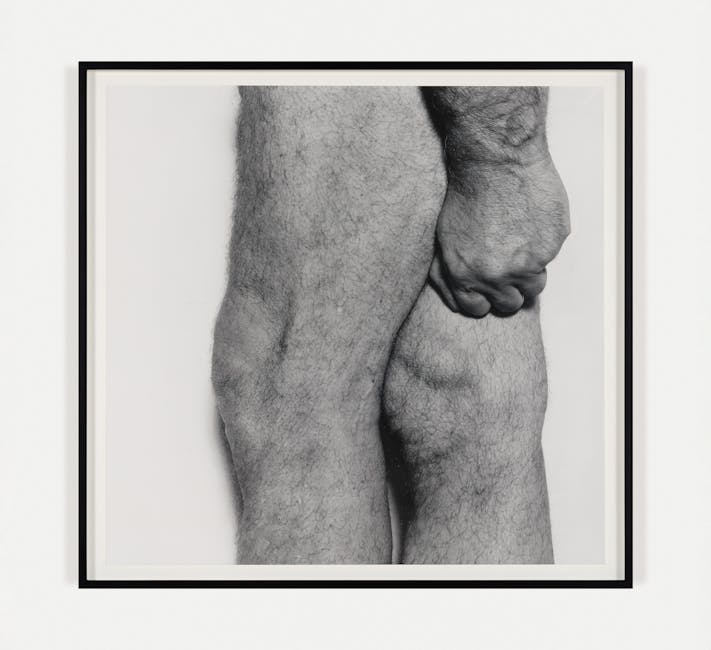 John Coplans - Knees with Fist, Side View John Coplans - Knees with Fist, Side View