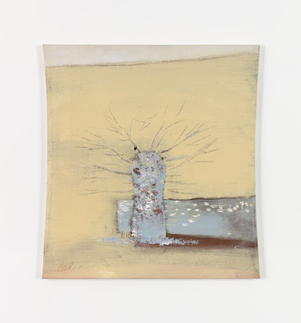 Merlin James - Tree and Wall Merlin James - Tree and Wall