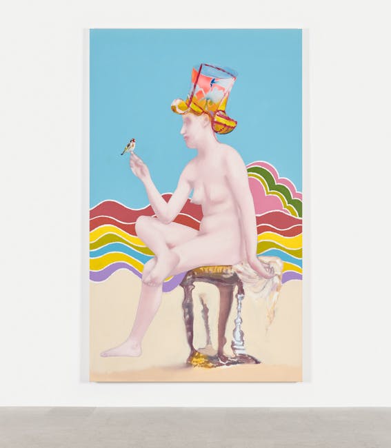 Alessandro Pessoli - Figura del cardellino, 2023 Alessandro Pessoli - Figura del cardellino, 2023