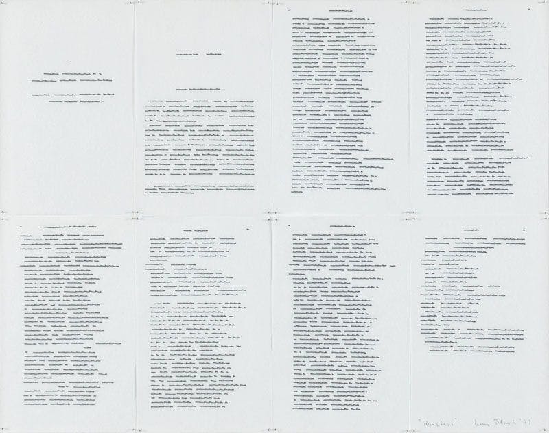Irma Blank - Trascrizioni, Kurz-Texte Irma Blank - Trascrizioni, Kurz-Texte