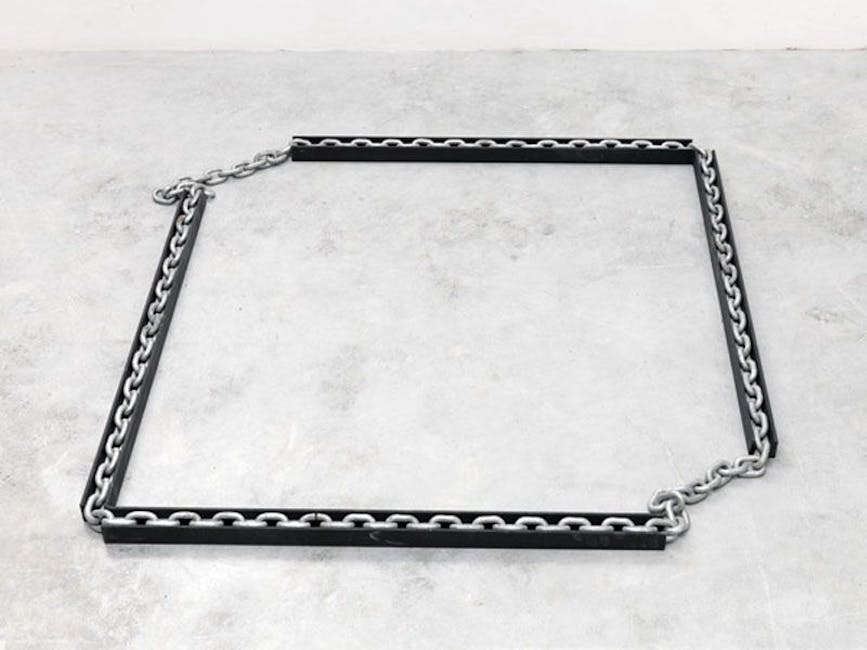 Paolo Icaro - Quadrato libero (due elementi a 90°), 1968,