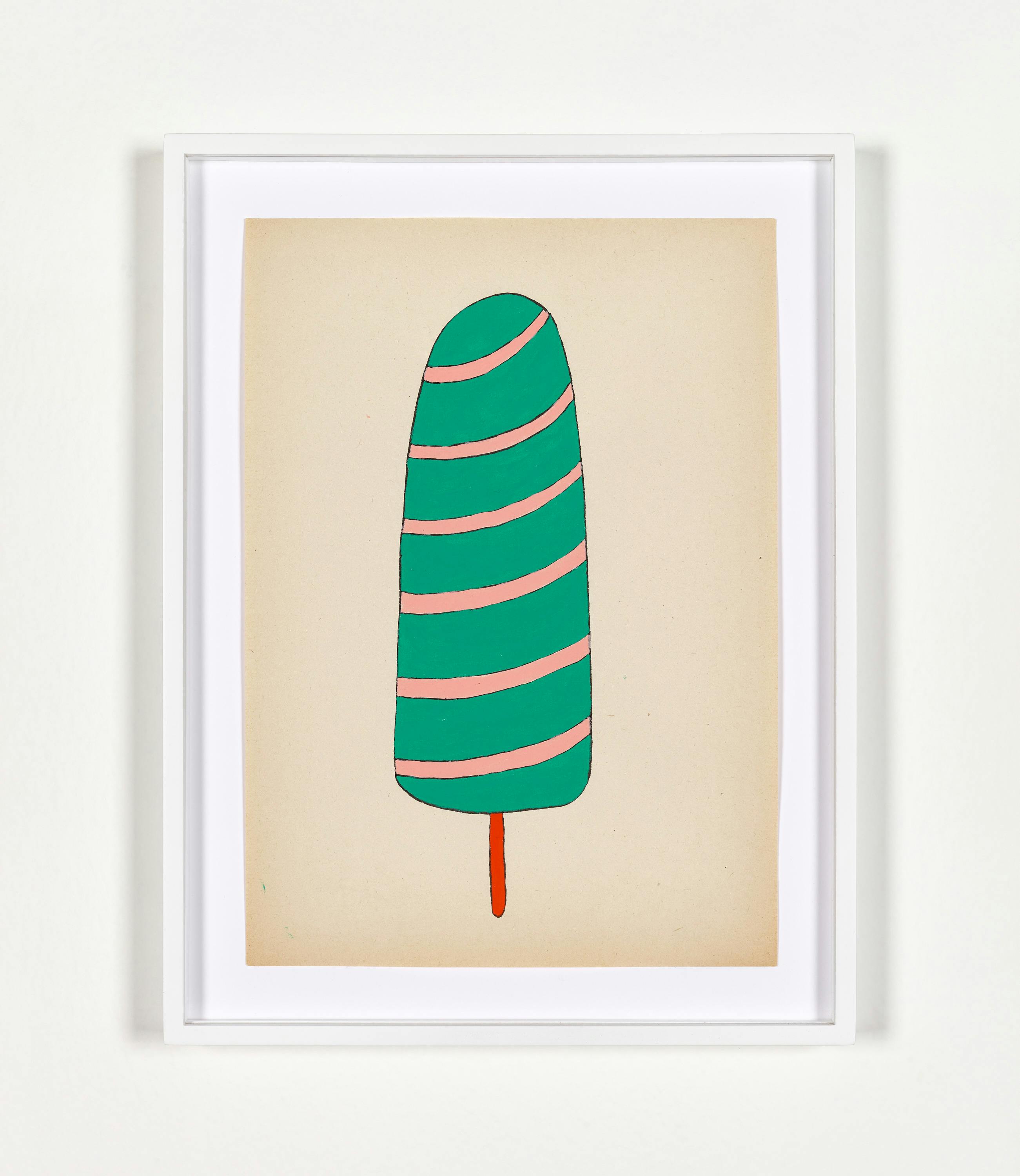 Adelaide Cioni - Go easy on me, one green with pink stripes