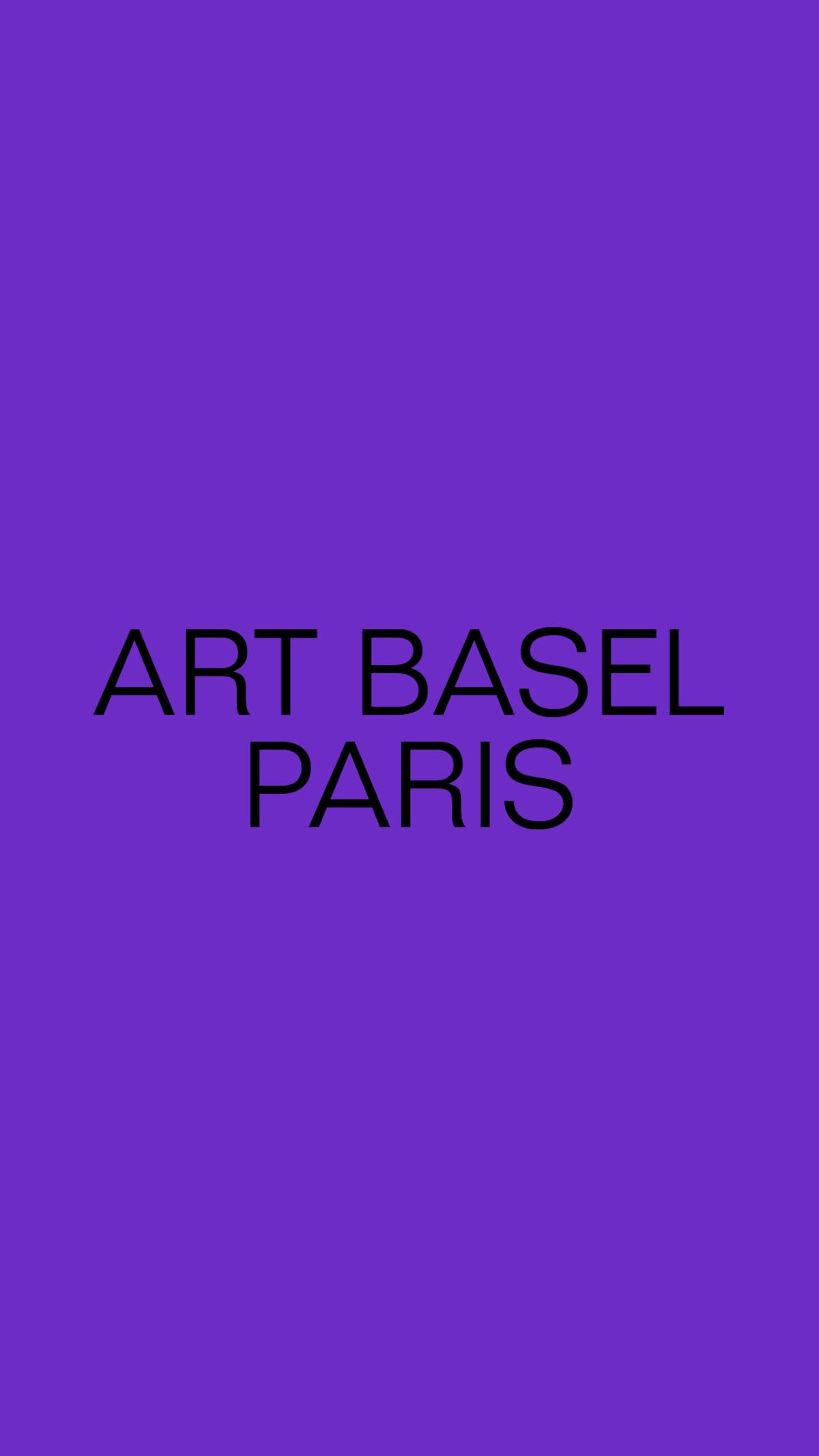 Art Basel Paris 2026