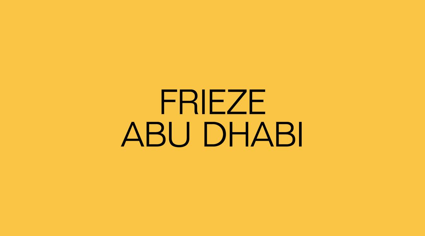 Frieze Abu Dhabi 2026