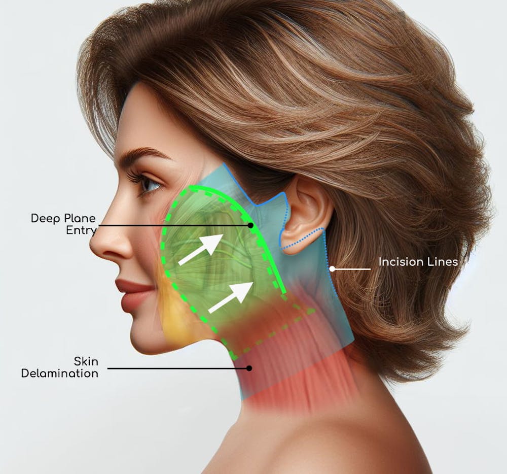 Estiramiento facial profundo versus estiramiento facial preservado
