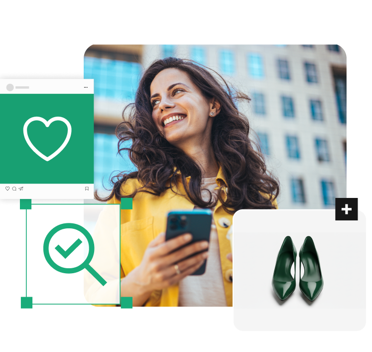 Klientka korzystająca z wyszukiwarki w sklepie internetowym – inteligentne podpowiedzi i szybkie znajdowanie produktów dzięki Searching Pro w IdoSell