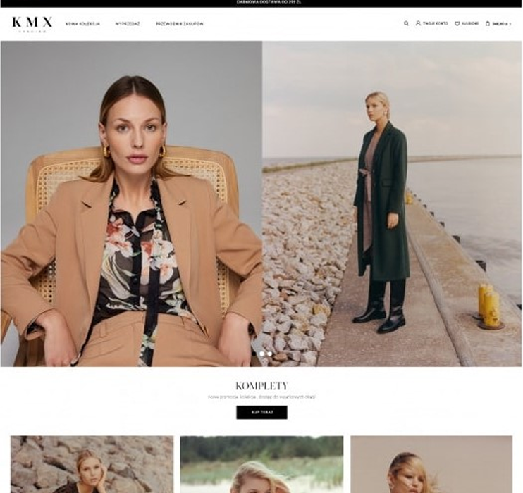 Szablon RWD dla sklepu modowego Nowoczesny szablon RWD sklepu odzieżowego w IdoSell – elegancka prezentacja kolekcji modowej