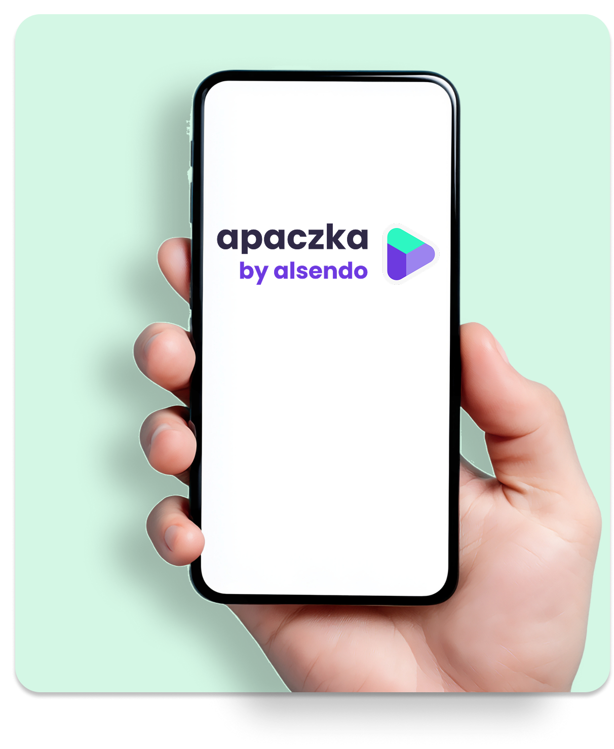 Apaczka - logotyp na telefonie