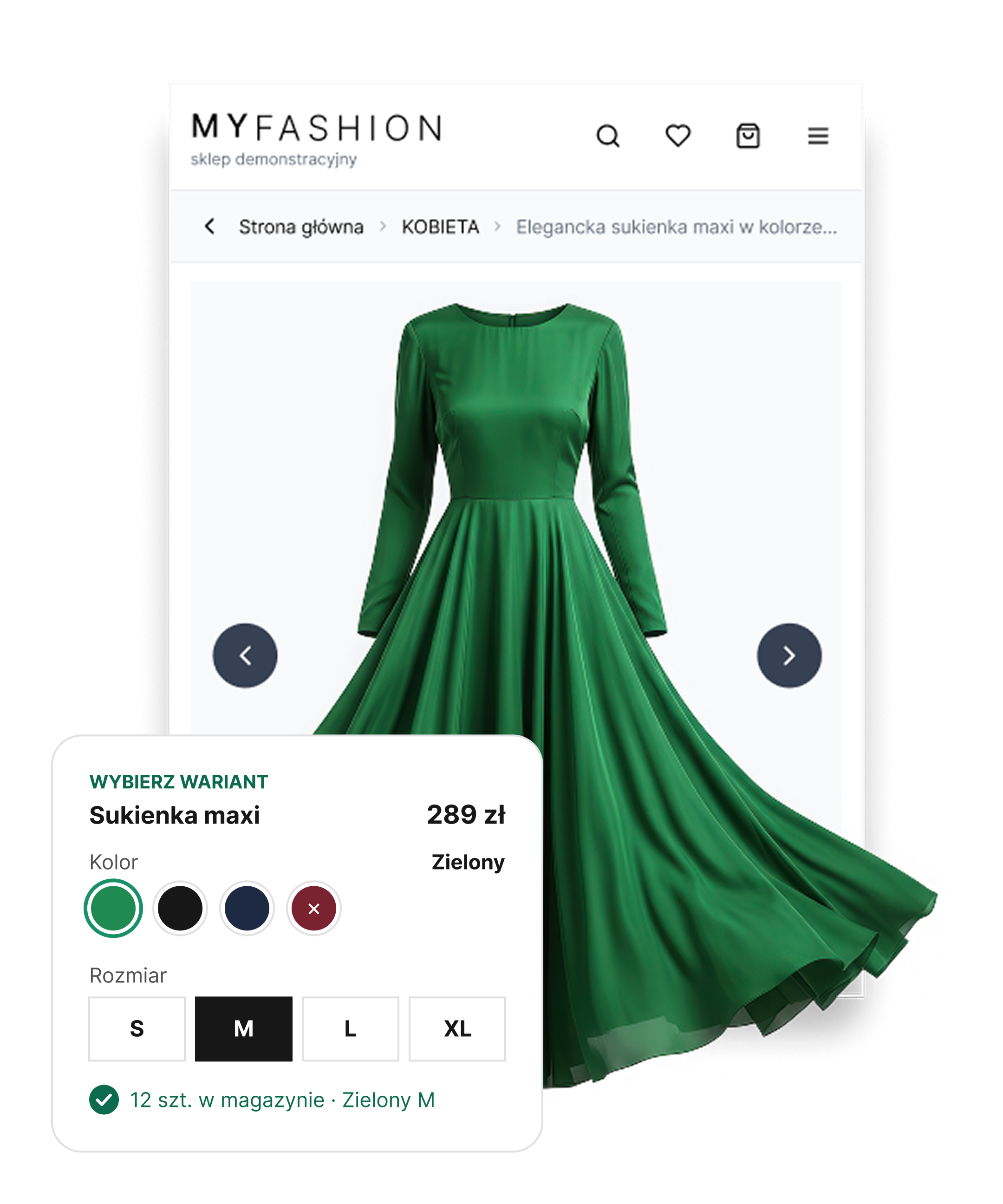 Sklep online - MyFashion - screen szablonu