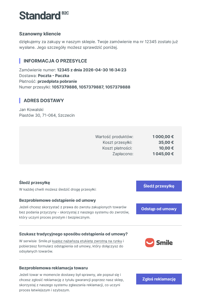 odstąpienie od umowy odstąpienie od umowy IdoSell