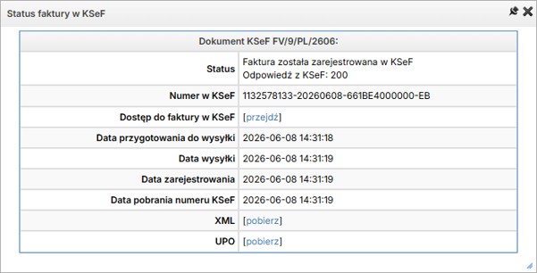 Pobranie XML dla wszystkich wystawionych dokumentów w zamówieniu
