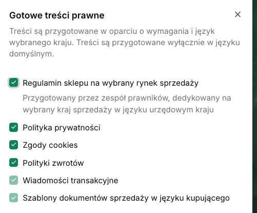 gotowe treści prawne