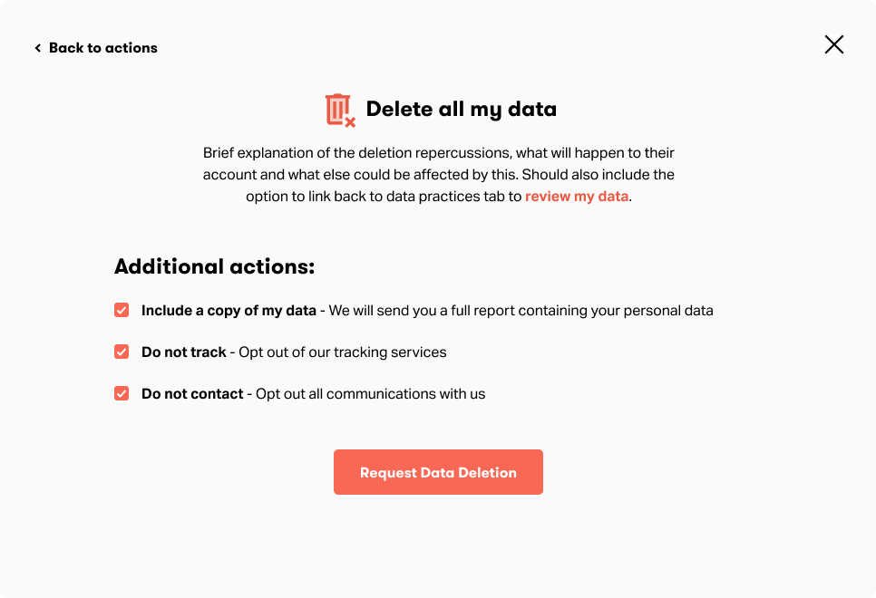 Take Control Modal