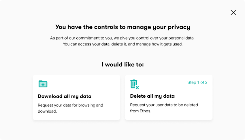 Take Control Modal