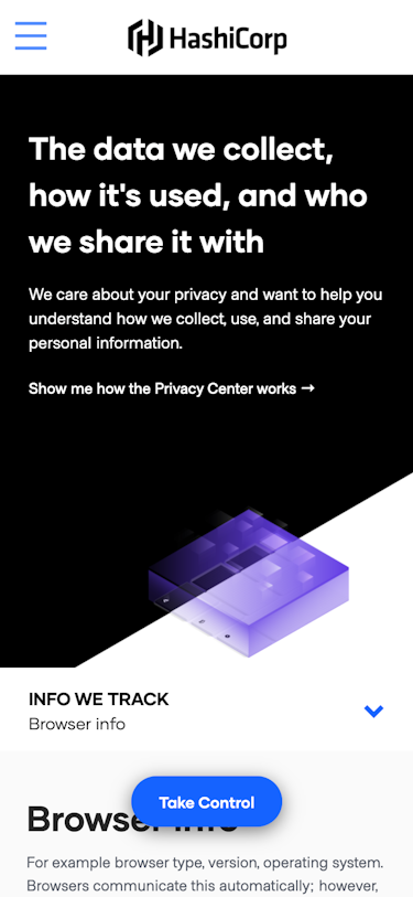 Privacy Center for HashiCorp, at https://privacy.hashicorp.com