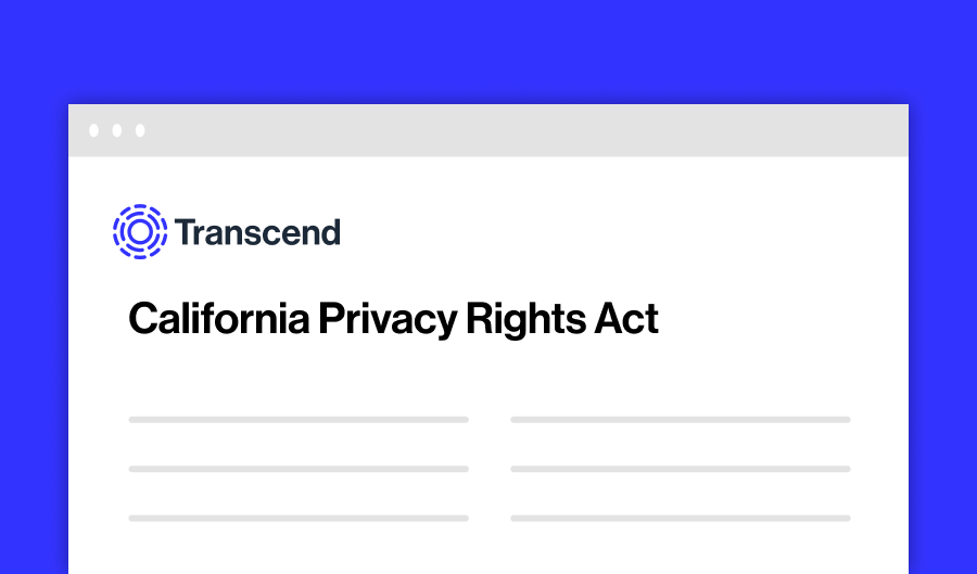A composite image of a website with the text 'California Privacy Rights Act'